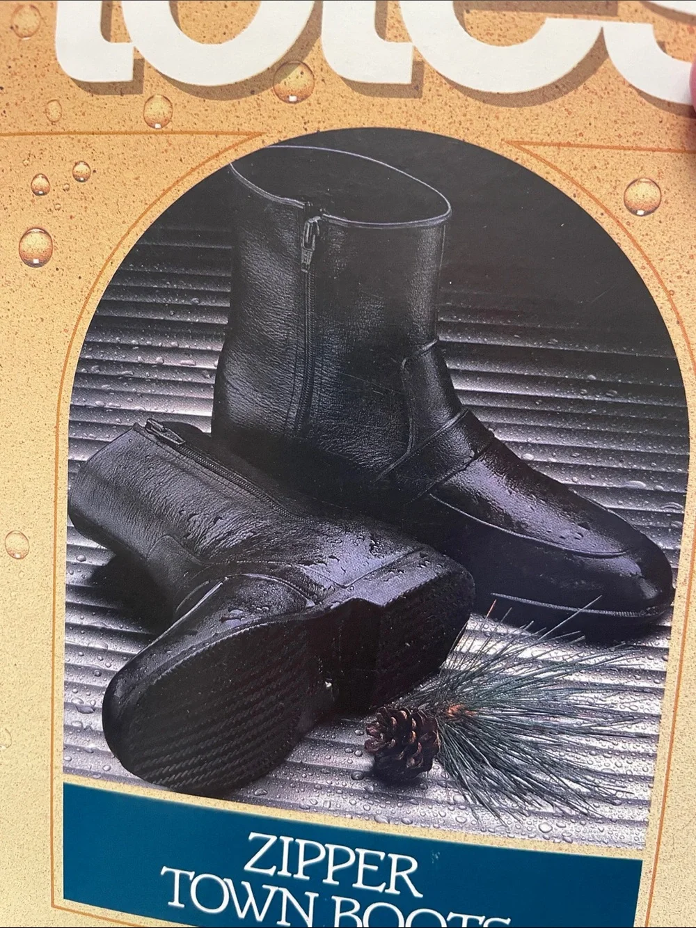 New Totes Zipper Town Boots or Shoe Rubbers Waterproof Your Footwear Size Large